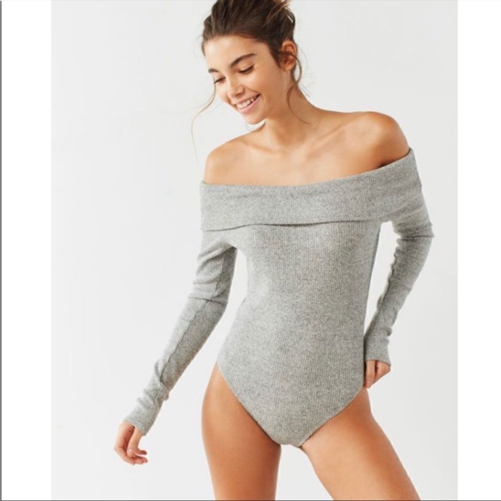 Out From Under Cozy Off Shoulder Sweater Bodysuit